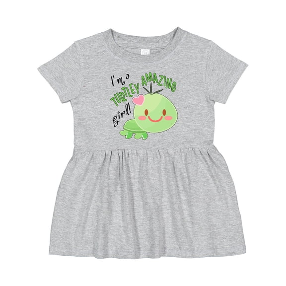 Inktastic Im a Turtle-ly Amazing Girl- Cute Turtle Girls Baby Dress