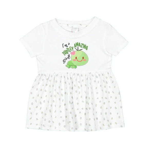 Inktastic Im a Turtle-ly Amazing Girl- Cute Turtle Girls Baby Dress