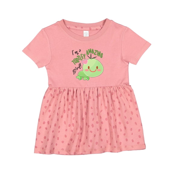 Inktastic Im a Turtle-ly Amazing Girl- Cute Turtle Girls Baby Dress