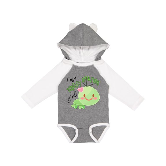 Inktastic Im a Turtle-ly Amazing Girl- Cute Turtle Girls Long Sleeve Baby Bodysuit