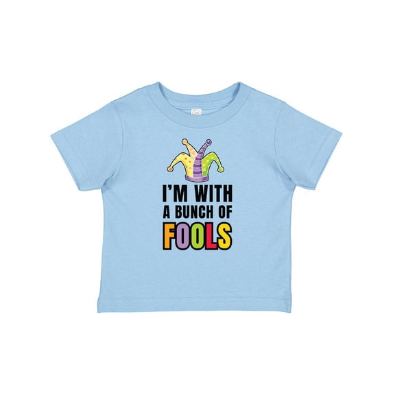Inktastic I'm with a Bunch of Fools with Jester Hat April Fools Day Boys or Girls Baby T-Shirt
