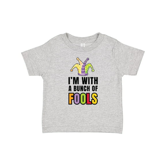 Inktastic I'm with a Bunch of Fools with Jester Hat April Fools Day Boys or Girls Baby T-Shirt