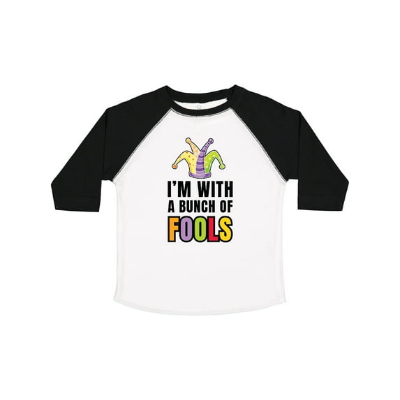 Inktastic Im with a Bunch of Fools with Jester Hat April Fools Day Boys or Girls Toddler T-Shirt