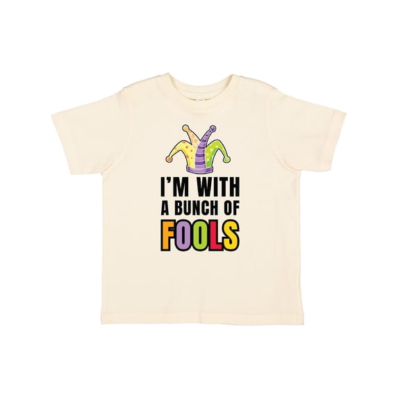 Inktastic Im with a Bunch of Fools with Jester Hat April Fools Day Boys or Girls Toddler T-Shirt