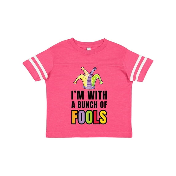 Inktastic Im with a Bunch of Fools with Jester Hat April Fools Day Boys or Girls Toddler T-Shirt