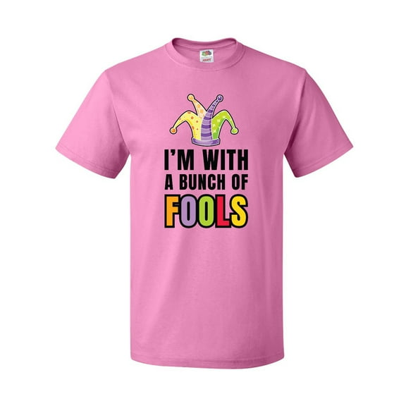 Inktastic Im with a Bunch of Fools with Jester Hat April Fools Day T-Shirt