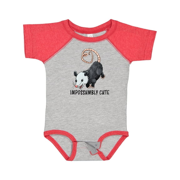Inktastic Impossumbly Cute Possum Pun Boys or Girls Baby Bodysuit
