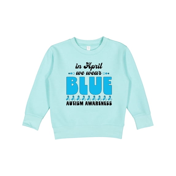 Inktastic In April We Wear Blue-autism Awareness Toddler Sweatshirt
