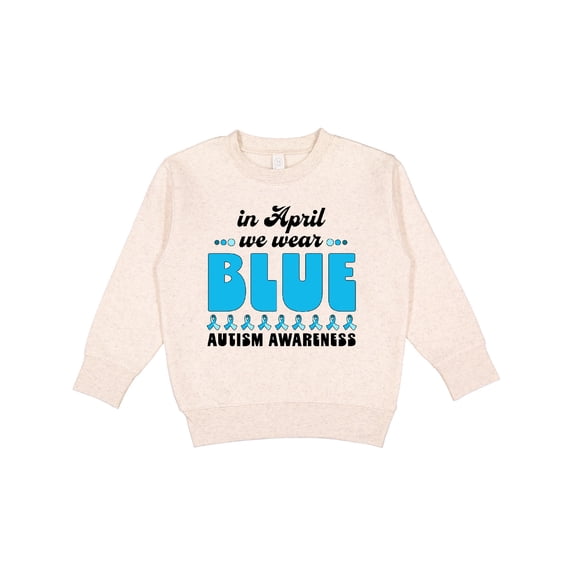 Inktastic In April We Wear Blue-autism Awareness Toddler Sweatshirt
