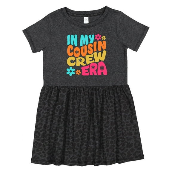 Inktastic In My Cousin Crew Era Girls Toddler Dress