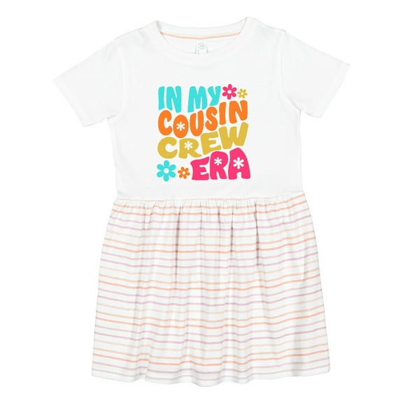 Inktastic In My Cousin Crew Era Girls Toddler Dress