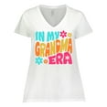 thumbnail image 1 of Inktastic In My Grandma Era Women's Plus Size V-Neck T-Shirt, 1 of 5