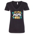 thumbnail image 1 of Inktastic In My Mimi Era Retro with Flowers Women's V-Neck T-Shirt, 1 of 5
