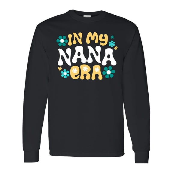 Inktastic In My Nana Era Retro with Flowers Long Sleeve T-Shirt
