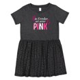 thumbnail image 1 of Inktastic In October We Wear Pink Breast Cancer Awareness Patterns Girls Toddler Dress, 1 of 5