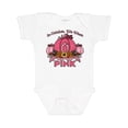 thumbnail image 1 of Inktastic In October We Wear Pink with Ribbon and Pink Pumpkins Boys or Girls Baby Bodysuit, 1 of 5