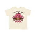 thumbnail image 1 of Inktastic In October We Wear Pink with Ribbon and Pink Pumpkins Boys or Girls Toddler T-Shirt, 1 of 5