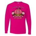 thumbnail image 1 of Inktastic In October We Wear Pink with Ribbon and Pink Pumpkins Long Sleeve T-Shirt, 1 of 5