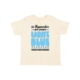 thumbnail image 1 of Inktastic In September We Wear Light Blue Prostate Cancer Awareness Boys or Girls Toddler T-Shirt, 1 of 5
