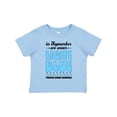 thumbnail image 1 of Inktastic In September We Wear Light Blue Prostate Cancer Awareness Boys or Girls Toddler T-Shirt, 1 of 5