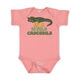 thumbnail image 1 of Inktastic In a While Crocodile with Cool Green Crock in Sunglasses Boys or Girls Baby Bodysuit, 1 of 5