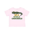 thumbnail image 1 of Inktastic In a While Crocodile with Cool Green Crock in Sunglasses Boys or Girls Toddler T-Shirt, 1 of 5