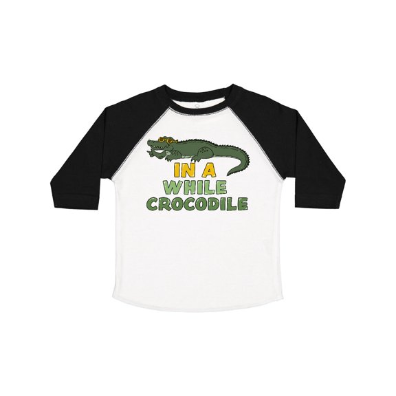 Inktastic In a While Crocodile with Cool Green Crock in Sunglasses Boys or Girls Toddler T-Shirt
