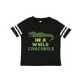 thumbnail image 1 of Inktastic In a While Crocodile with Cool Green Crock in Sunglasses Boys or Girls Toddler T-Shirt, 1 of 5