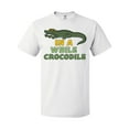 thumbnail image 1 of Inktastic In a While Crocodile with Cool Green Crock in Sunglasses T-Shirt, 1 of 5
