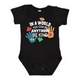 thumbnail image 1 of Inktastic In a World You Can Be Anything Be Kind Autism Awareness Boys or Girls Baby Bodysuit, 1 of 5