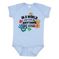thumbnail image 1 of Inktastic In a World You Can Be Anything Be Kind Autism Awareness Boys or Girls Baby Bodysuit, 1 of 5