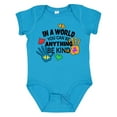 thumbnail image 1 of Inktastic In a World You Can Be Anything Be Kind Autism Awareness Boys or Girls Baby Bodysuit, 1 of 5