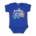 thumbnail image 1 of Inktastic In a World You Can Be Anything Be Kind Autism Awareness Boys or Girls Baby Bodysuit, 1 of 5
