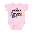 thumbnail image 1 of Inktastic In a World You Can Be Anything Be Kind Autism Awareness Boys or Girls Baby Bodysuit, 1 of 5