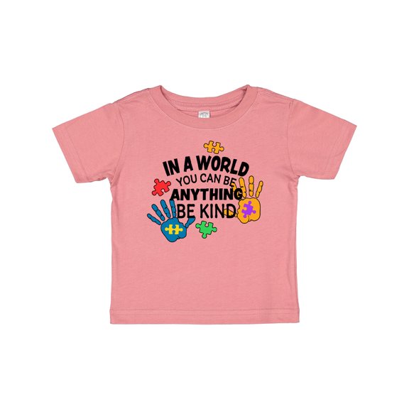 Inktastic In a World You Can Be Anything Be Kind Autism Awareness Boys or Girls Baby T-Shirt