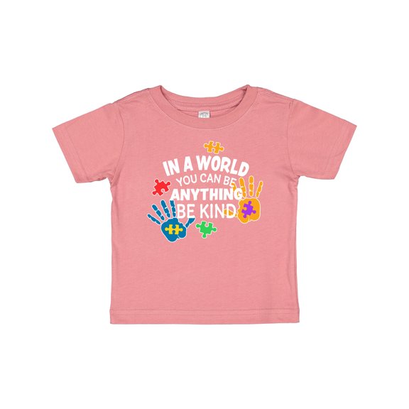 Inktastic In a World You Can Be Anything Be Kind Autism Awareness Boys or Girls Baby T-Shirt