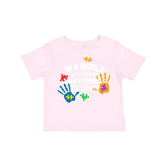 Inktastic In a World You Can Be Anything Be Kind Autism Awareness Boys or Girls Toddler T-Shirt