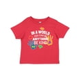 thumbnail image 1 of Inktastic In a World You Can Be Anything Be Kind Autism Awareness Boys or Girls Toddler T-Shirt, 1 of 5