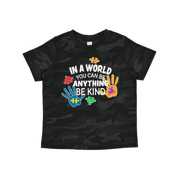 Inktastic In a World You Can Be Anything Be Kind Autism Awareness Boys or Girls Toddler T-Shirt