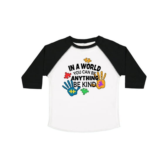 Inktastic In a World You Can Be Anything Be Kind Autism Awareness Boys or Girls Toddler T-Shirt