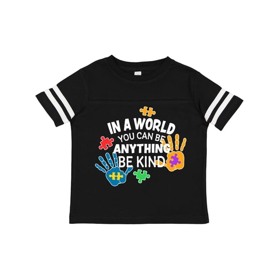 Inktastic In a World You Can Be Anything Be Kind Autism Awareness Boys or Girls Toddler T-Shirt
