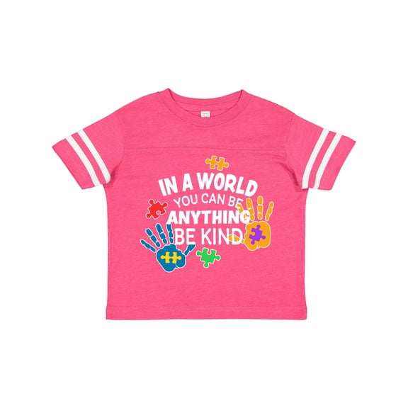 Inktastic In a World You Can Be Anything Be Kind Autism Awareness Boys or Girls Toddler T-Shirt