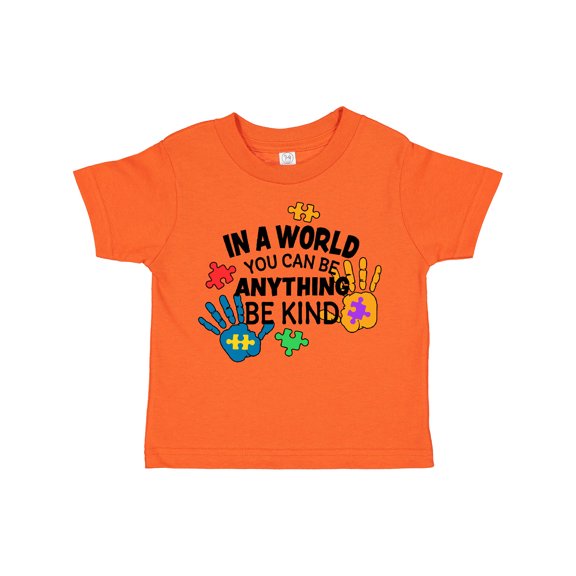 Inktastic In a World You Can Be Anything Be Kind Autism Awareness Boys or Girls Toddler T-Shirt