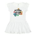 thumbnail image 1 of Inktastic In a World You Can Be Anything Be Kind Autism Awareness Girls Baby Dress, 1 of 5