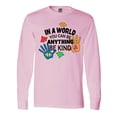 thumbnail image 1 of Inktastic In a World You Can Be Anything Be Kind Autism Awareness Long Sleeve T-Shirt, 1 of 5