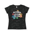 thumbnail image 1 of Inktastic In a World You Can Be Anything Be Kind Autism Awareness Women's T-Shirt, 1 of 5