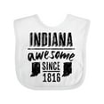 thumbnail image 1 of Inktastic Indiana Awesome Since 1816 Boys or Girls Baby Bib, 1 of 4