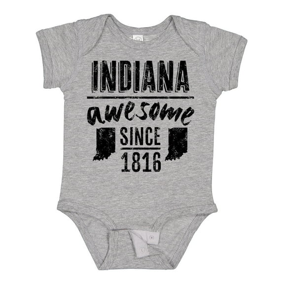Inktastic Indiana Awesome Since 1816 Boys or Girls Baby Bodysuit