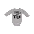 thumbnail image 1 of Inktastic Indiana Awesome Since 1816 Boys or Girls Long Sleeve Baby Bodysuit, 1 of 5