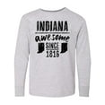 thumbnail image 1 of Inktastic Indiana Awesome Since 1816 Long Sleeve Youth T-Shirt, 1 of 5